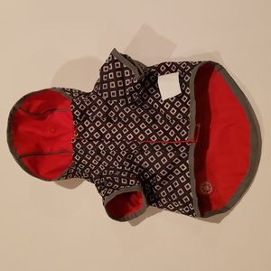 Reversable dog rain jacket coat
